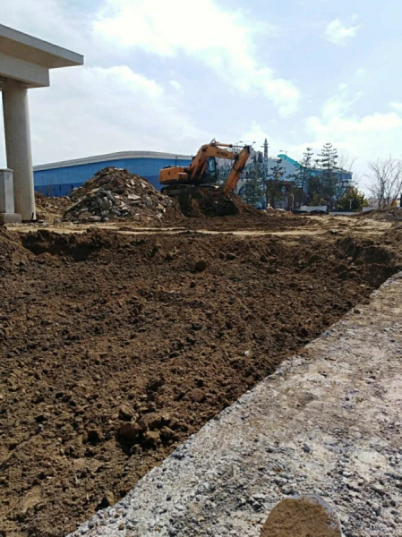 日月洲接待中心道路新建改造工程正式复工